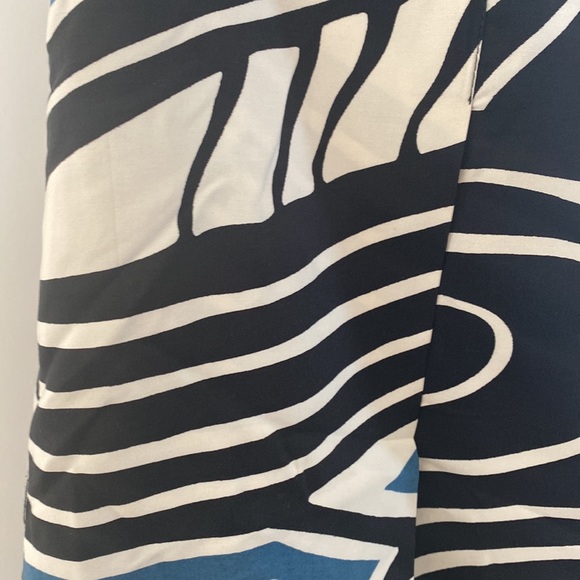 Linda Allard Ellen Tracy Geometric Print Knee Length Skirt - Picture 3 of 7